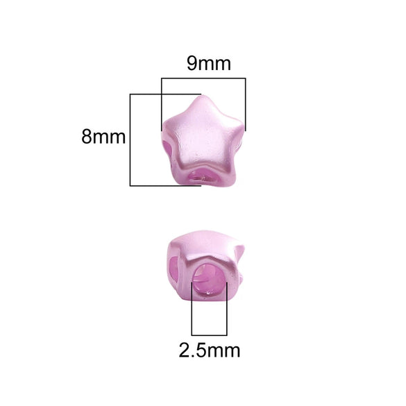 Acrylic Pearlescent Fivestar Jewelry Material Accessories For Diy Earrings And Bracelet Handmade