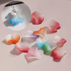 Acrylic Petal Flower Frosted Gradient Diy Earrings And Hairpin Accessories
