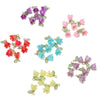 Acrylic Plated Lily Orchid Beads Handmade Necklace Bracelet Clothing Accessories Wholesale
