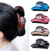 Acrylic Pvc Handmade Leopardprint Cowboy Hat Hairpin Women's Hair Accessories Headwear