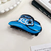Acrylic Pvc Handmade Leopardprint Cowboy Hat Hairpin Women's Hair Accessories Headwear