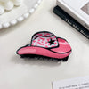 Acrylic Pvc Handmade Leopardprint Cowboy Hat Hairpin Women's Hair Accessories Headwear