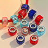 Acrylic Resin Color Transparent Diamond Cylindrical Large Hole Beads Bracelet Necklace Loose Beads