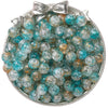Acrylic Round Beads Handmade Diy Beaded Bracelet Material Accessories With Cracked Twocolor Design Highend Feel