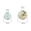 Acrylic Round Beads Handmade Diy Beaded Bracelet Material Accessories With Cracked Twocolor Design Highend Feel
