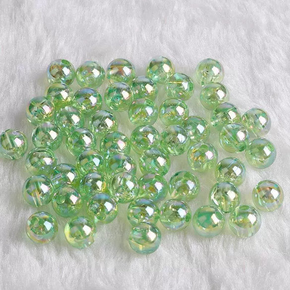 Acrylic Round Beads Handmade Diy Earrings And Bracelet Loose Bead Accessories