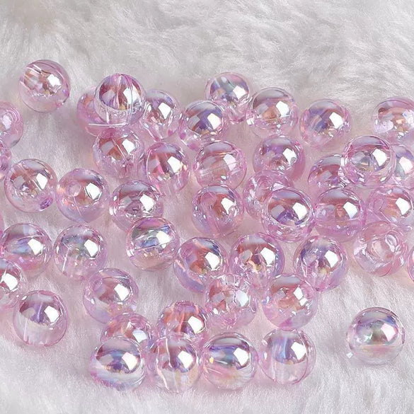 Acrylic Round Beads Handmade Diy Earrings And Bracelet Loose Bead Accessories