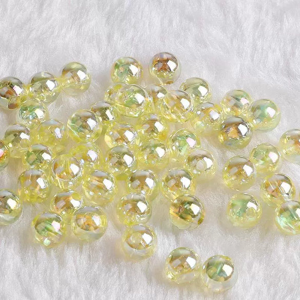 Acrylic Round Beads Handmade Diy Earrings And Bracelet Loose Bead Accessories