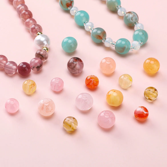 Acrylic Round Beads Handmade Jewelry Accessories Bracelet Mobile Phone Chain