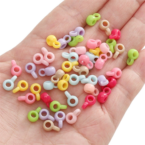 Acrylic Round Beads Handmade Jewelry Material For Earrings And Necklace