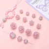Acrylic Simple Style Handmade Peach Blossom Pendant Beaded Jewelry Accessories Bracelet Necklace