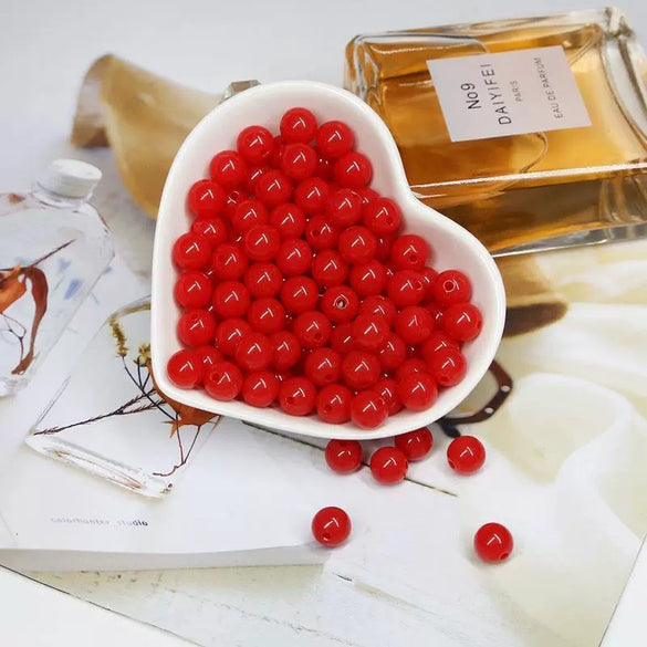 Acrylic Solid Beads Handmade Mobile Phone Chain Necklace Accessories