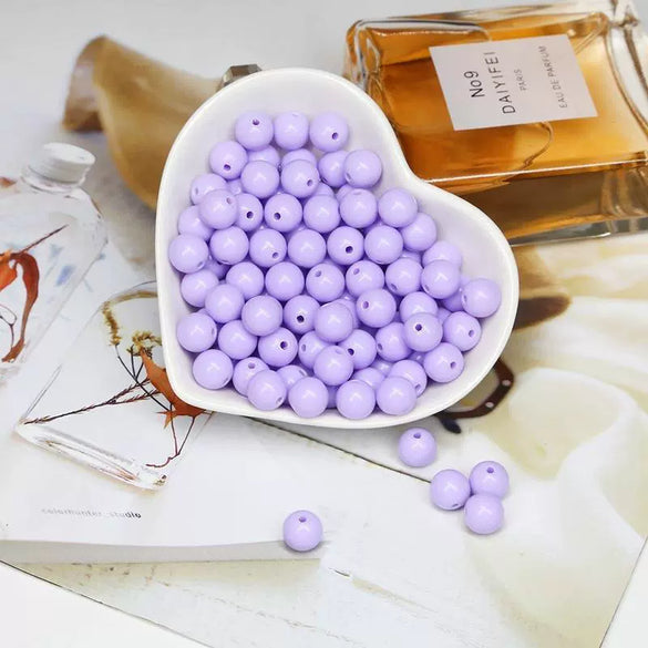 Acrylic Solid Beads Handmade Mobile Phone Chain Necklace Accessories
