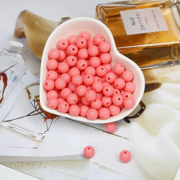 Acrylic Solid Beads Handmade Mobile Phone Chain Necklace Accessories