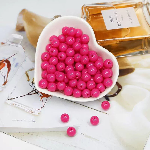 Acrylic Solid Beads Handmade Mobile Phone Chain Necklace Accessories