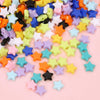 Acrylic Solid Color Fivepointed Star Beads Jewelry Material For Diy Bracelet And Necklace