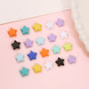 Acrylic Solid Color Fivepointed Star Beads Jewelry Material For Diy Bracelet And Necklace