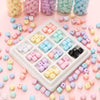 Acrylic Solid Color Square Loose Beads For Handmade Diy Bracelet And Mobile Phone Chain Accessories