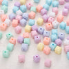 Acrylic Solid Color Square Loose Beads For Handmade Diy Bracelet And Mobile Phone Chain Accessories