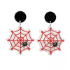 Acrylic Spider Palm Cat Pumpkin Cartoon Earrings For Women Halloween Accessories