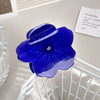 Acrylic Spring Flower Hair Grab Clip With Baking Paint Women's