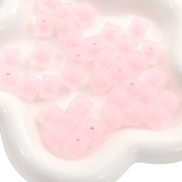 Acrylic Square Beads For Handmade Bracelet And Necklace Accessories Sweet Style Geometric Pattern