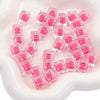 Acrylic Square Beads For Handmade Bracelet And Necklace Accessories Sweet Style Geometric Pattern