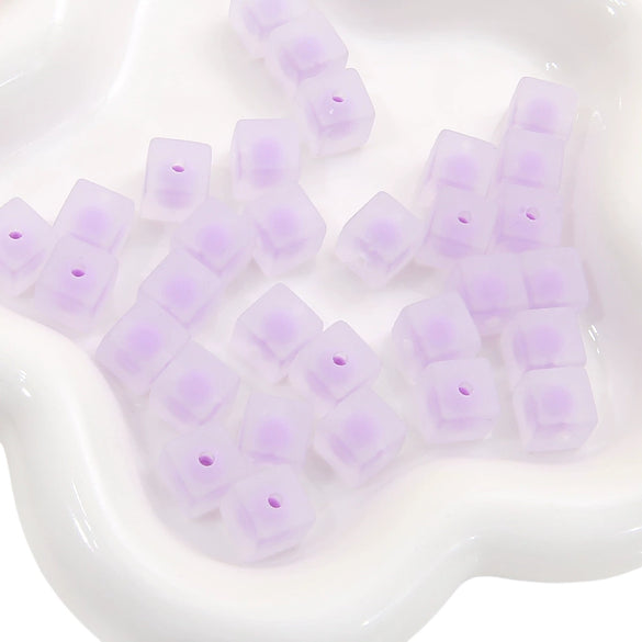 Acrylic Square Beads For Handmade Bracelet And Necklace Accessories Sweet Style Geometric Pattern