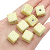 Acrylic Square Beads Plaid Handmade Floral Butterfly Bead Accessories