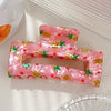 Acrylic Square Hollow Fresh Fruit Print Hair Clip Hair Accessories For Women