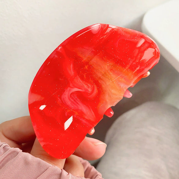 Acrylic Square Semiround Handmade Sweet Fashion Women's Hair Shark Clip Accessories