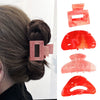 Acrylic Square Semiround Handmade Sweet Fashion Women's Hair Shark Clip Accessories