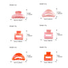 Acrylic Square Semiround Handmade Sweet Fashion Women's Hair Shark Clip Accessories