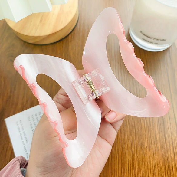 Acrylic Square Semiround Handmade Sweet Fashion Women's Hair Shark Clip Accessories