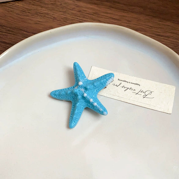Acrylic Starfish Duck Bill Clip Handmade Women's Hair Accessories