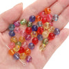 Acrylic Transparent Round Beads Simple Style Starry Sky Pattern Jewelry Material For Bracelet And Necklace