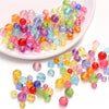 Acrylic Transparent Round Beads Simple Style Starry Sky Pattern Jewelry Material For Bracelet And Necklace