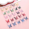 Acrylic Transparent Twocolor Gradient Butterfly Handmade Necklace Pendant Material Accessories