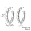 Acrylic Water Drop Earrings Geometric Style Stainless Steel Ear Needle Electroplated