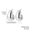 Acrylic Water Drop Earrings Geometric Style Stainless Steel Ear Needle Electroplated