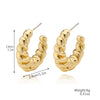 Acrylic Water Drop Earrings Geometric Style Stainless Steel Ear Needle Electroplated