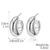 Acrylic Water Drop Earrings Geometric Style Stainless Steel Ear Needle Electroplated
