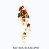 Acrylic Waterfall String Lights With Bows Snowflakes And Stars Christmas Wall Decoration Ambient Lighting