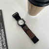 Adhesive Canvas Band Quartz Watch Alloy Case Ordinary Glass Mirror Leisure Style For Men And Middle School Students