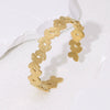 Adjustable Butterfly Personality Niche Design Sense Joker Stainless Steel Bracelet With Electroplating Treatment