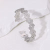Adjustable Butterfly Personality Niche Design Sense Joker Stainless Steel Bracelet With Electroplating Treatment