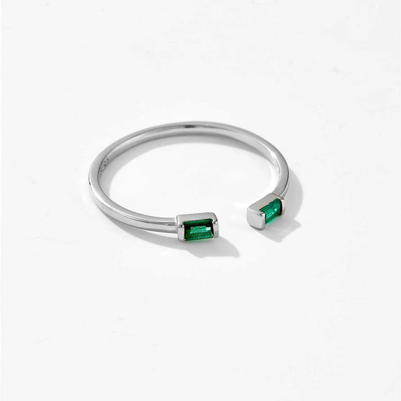 Adjustable Open Ring S925 Silver Geometric Retro Fashion Women's Ring With Electroplating Treatment
