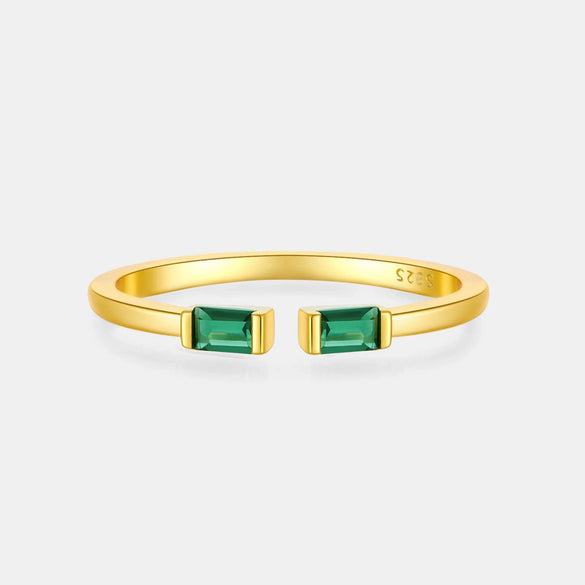 Adjustable Open Ring S925 Silver Geometric Retro Fashion Women's Ring With Electroplating Treatment