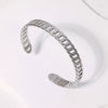 Adjustable Stainless Steel Chain Shaped Bracelet With 18K Gold Plated Electroplating Simple Style