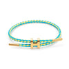 Adjustable Stainless Steel Wire Rope Bracelet With 3D Hard Gold Electroplated Letters Numbers Text Pattern Waterproof Titanium Steel